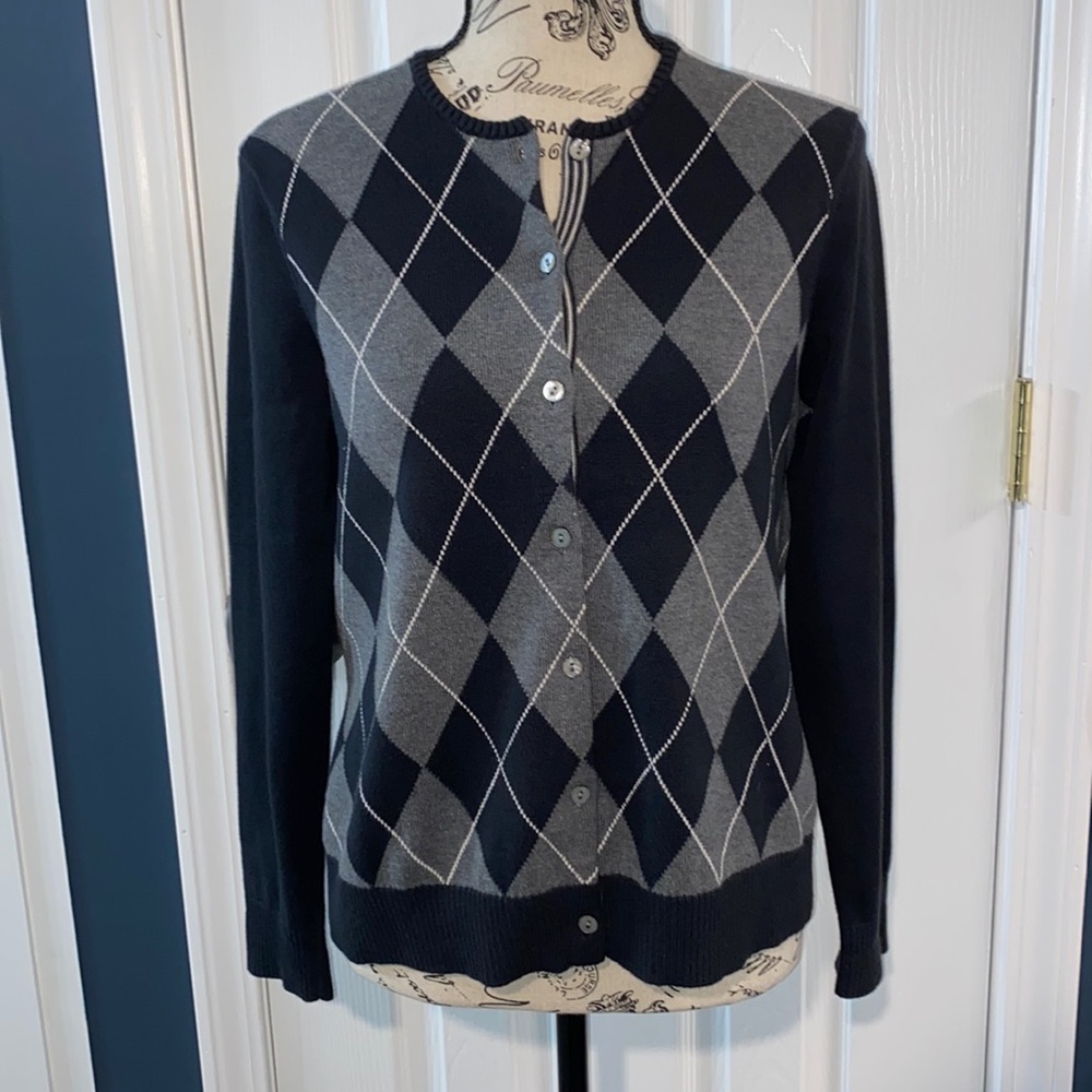Lands’ End button up cardigan